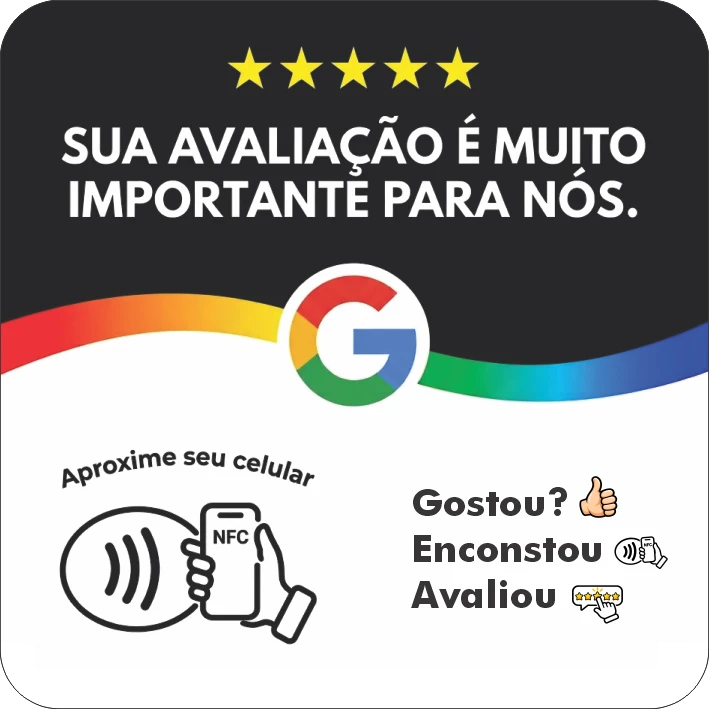 PLACA AVALIAÇÃO GOOGLE ACRÍLICO