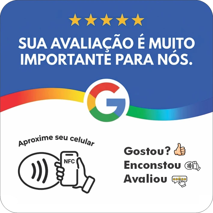 PLACA AVALIAÇÃO GOOGLE ACRÍLICO